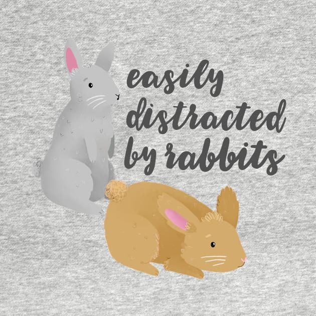 Easily Distracted By Rabbits by Bethany Evelyn Art